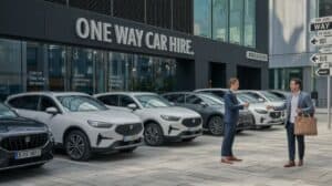 One-way car hire on a regional trip